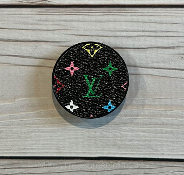 Black Multicolor Pop-Socket - MikesTreasuresCrafts