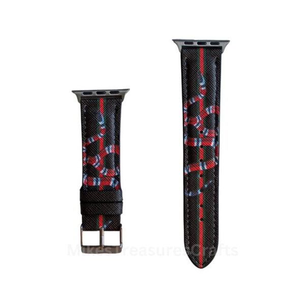 Black Snake GG Luxury Watch Band - MikesTreasuresCrafts