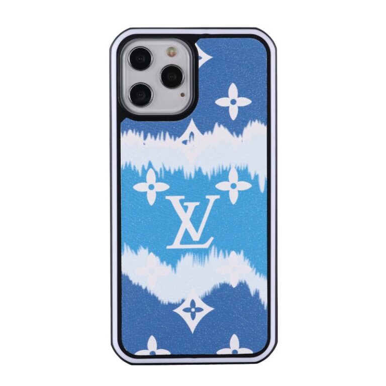 Blue Tie-Dye Monogram Protective iPhone Case - MikesTreasuresCrafts