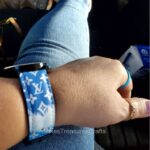 Blue Tie-Dye Monogram Watch Band - MikesTreasuresCrafts