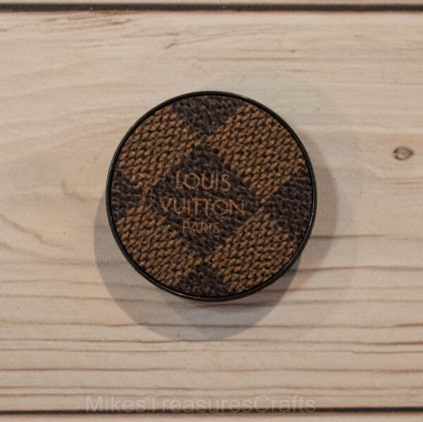 Brown Grid Pop-Socket - MikesTreasuresCrafts