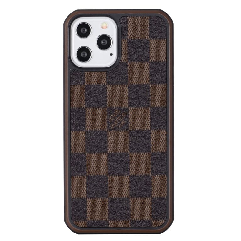 iPhone Case Brown Grid Protective iPhone Case