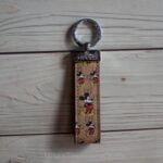Brown Mickey GG Leather Keychain - MikesTreasuresCrafts