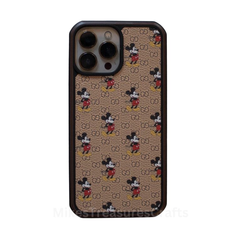 Brown Mickey GG Protective iPhone Case - MikesTreasuresCrafts