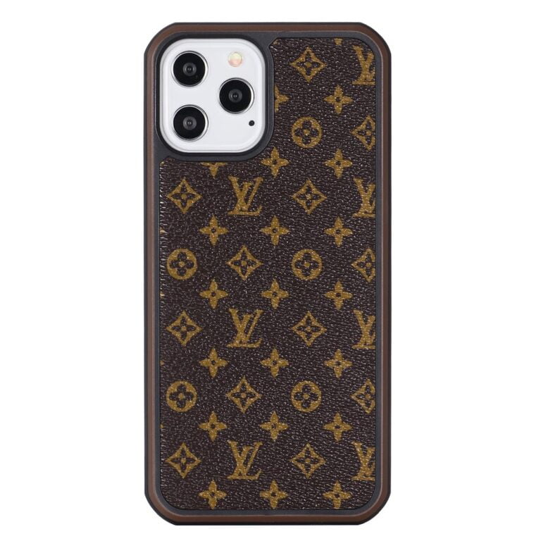 iPhone Case Brown Monogram Protective iPhone Case - Small Print