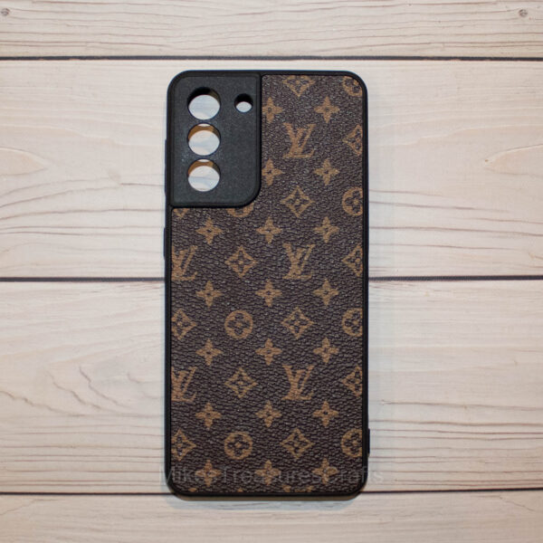 Samsung Phone Case Brown Monogram Samsung Galaxy Phone Case - Small Print