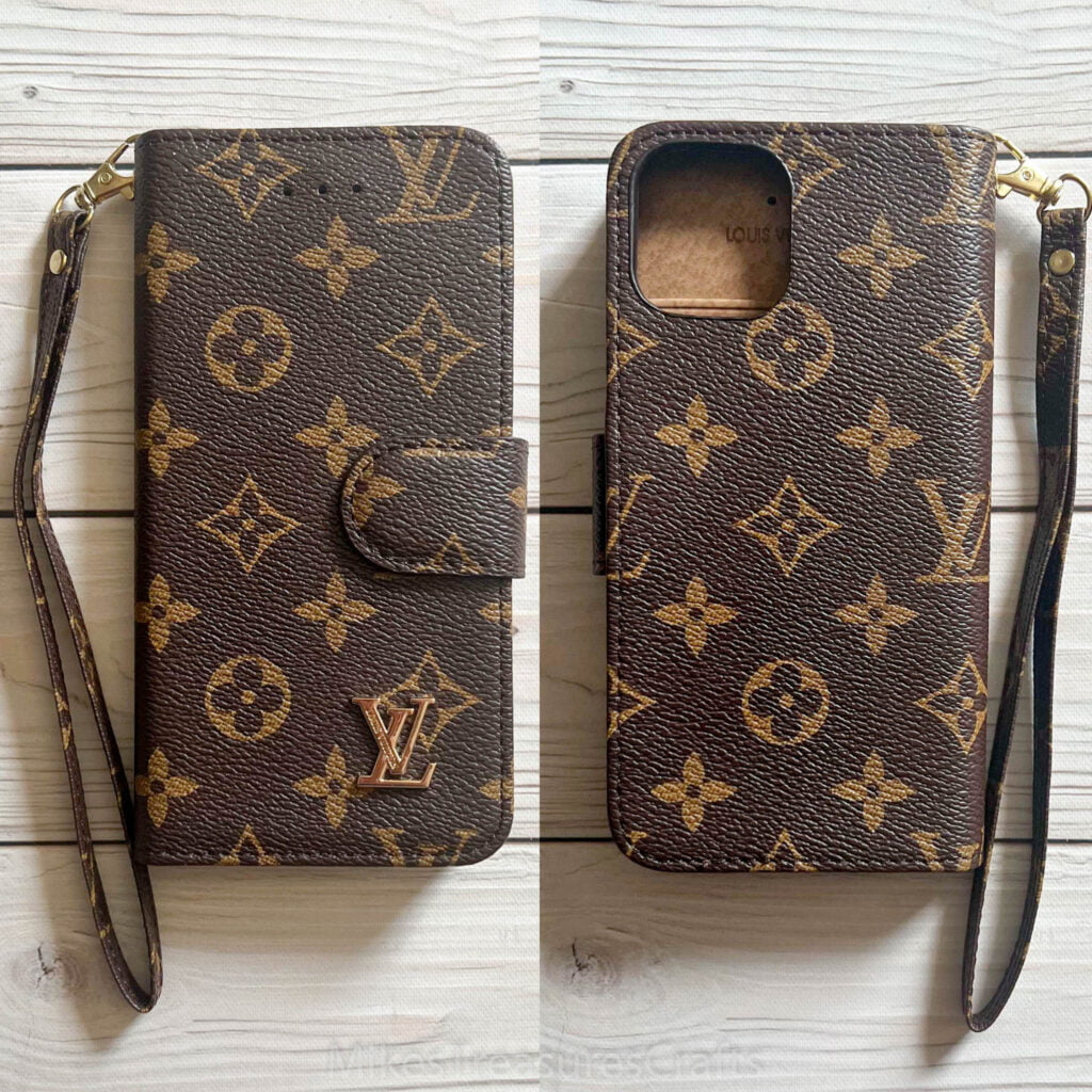 Brown Monogram Wallet iPhone Case MikesTreasuresCrafts