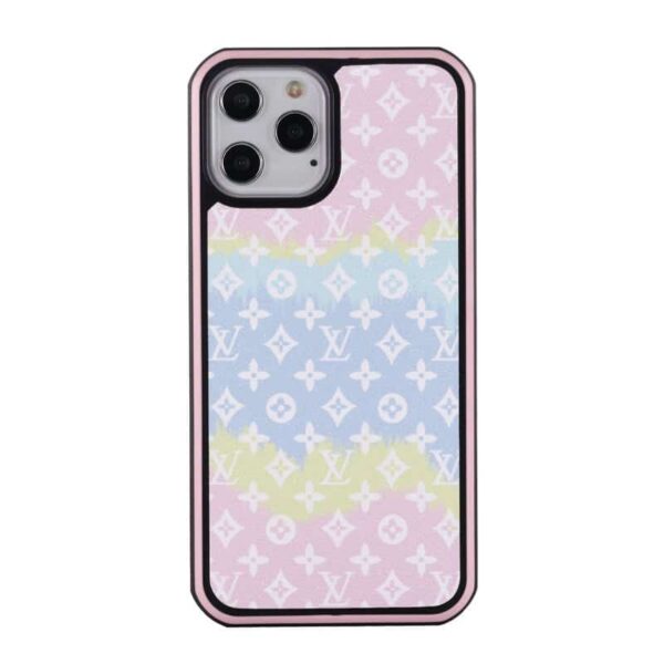 iPhone Case Pink Tie-Dye Monogram Protective iPhone Case - Small Print