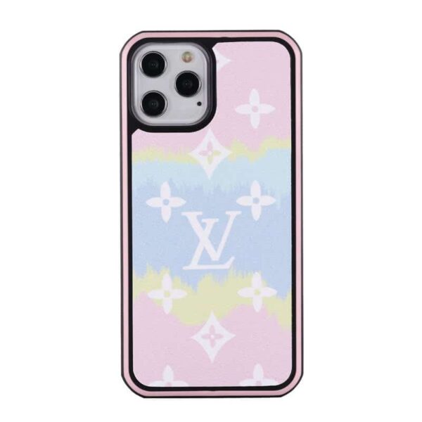 iPhone Case Pink Tie-Dye Monogram Protective iPhone Case v2