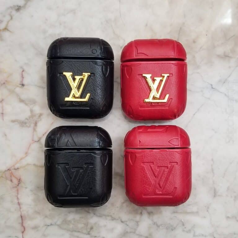 Airpods Case Red Emboss LV