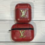 Airpods Case Red Emboss LV
