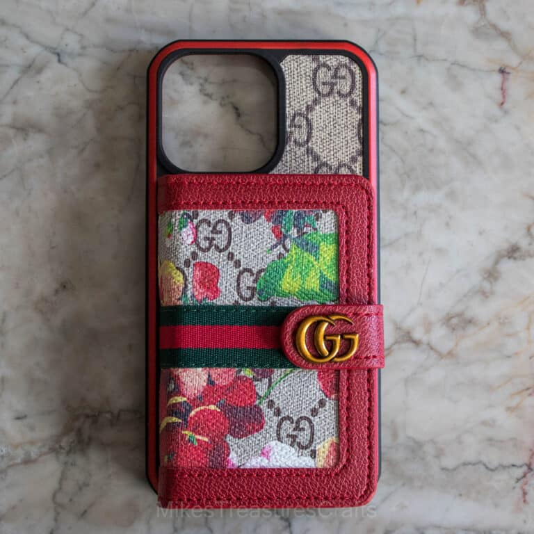 Roses GG Wallet iPhone Case - MikesTreasuresCrafts