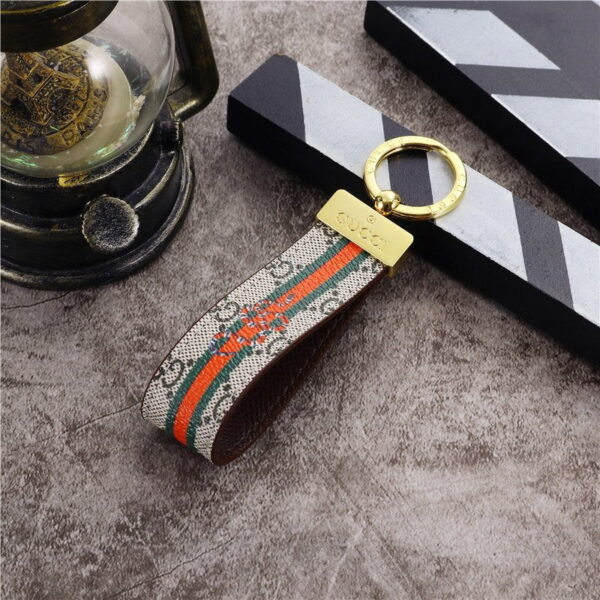 Snake GG Leather Keychain - MikesTreasuresCrafts