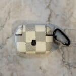 Airpods Case White Grid Airpods Case