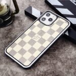 iPhone Case White Grid Protective iPhone Case