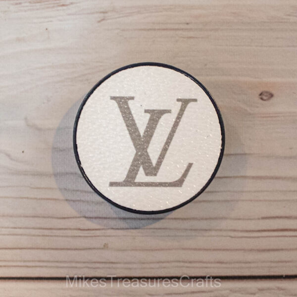 White Monogram Pop-Socket - MikesTreasuresCrafts