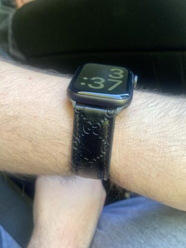 Black Emboss GG Luxury Watch Band photo review