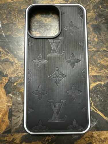 Black Emboss LV Protective iPhone Case photo review