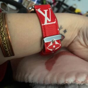 Red Monogram Luxury Watch Band photo review