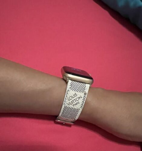 White Grid Luxury Watch Band photo review