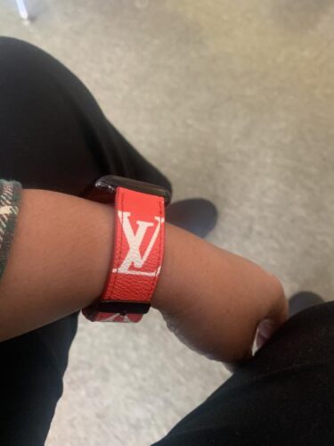 Red Monogram Luxury Watch Band photo review