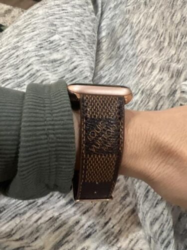 Brown Grid Luxury Watch Band photo review
