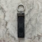 Keychain Black GG Leather Keychain