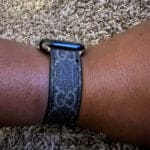 Black GG Luxury Watch Band - MikesTreasuresCrafts