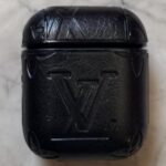 Airpods Case Black Emboss LV Airpods Case