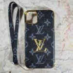 iPhone Case Black Monogram Luxury iPhone Case