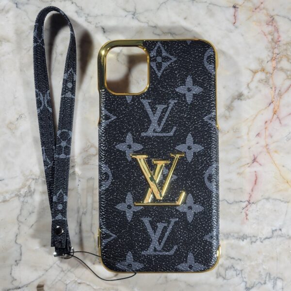 iPhone Case Black Monogram Luxury iPhone Case