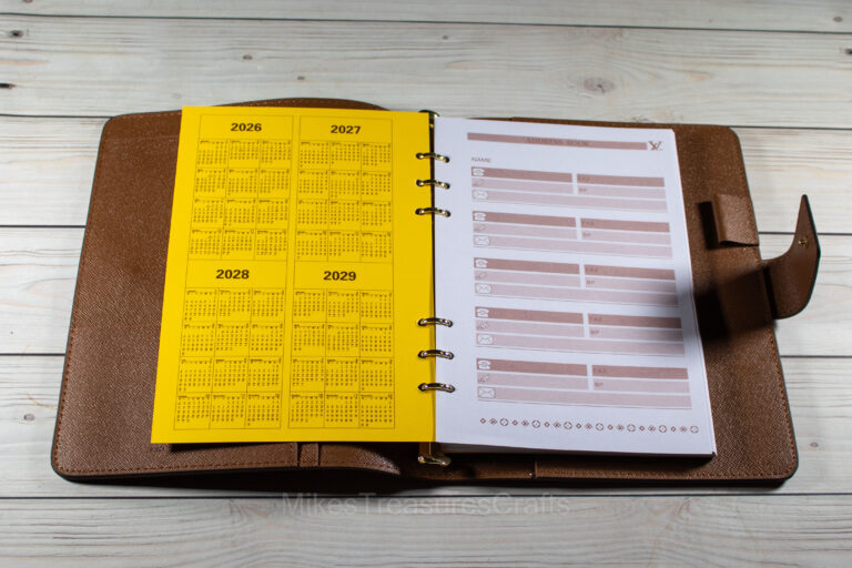 Brown Monogram Ring Planner – MikesTreasuresCrafts