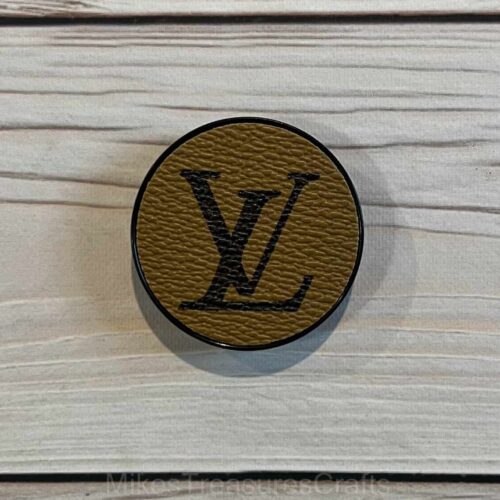 Click to view full screen Tan Monogram Pop-Socket photo review