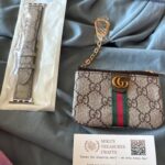 Beige GG Stripe Zip Pouch photo review
