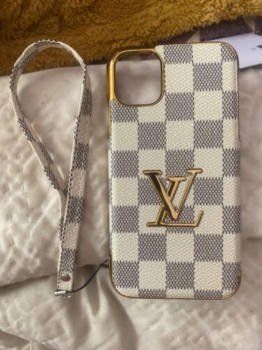 White Grid Luxury iPhone Case photo review