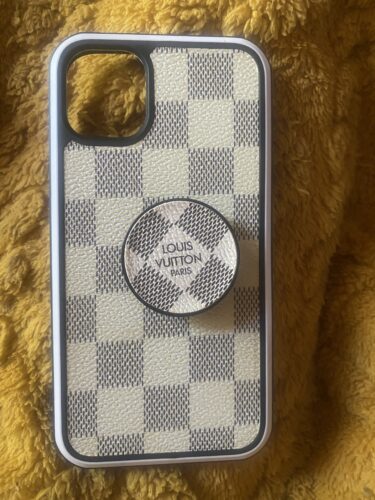 White Grid Protective iPhone Case photo review