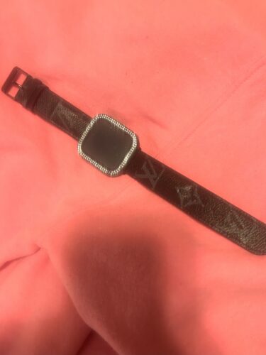 Black Monogram Luxury Watch Band photo review